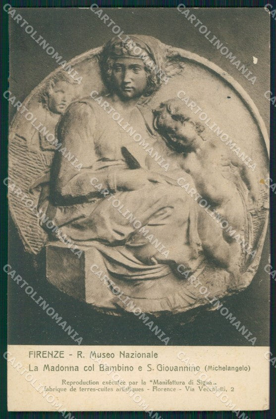 Firenze Città Museo Nazionle Michelangelo cartolina XB4953 – fronte