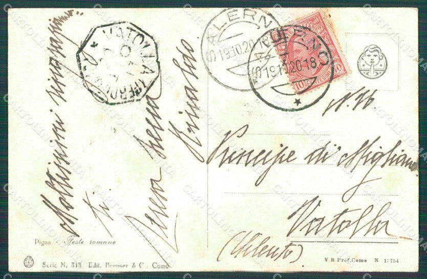 Roma Città Pigna cartolina XB4957 – retro