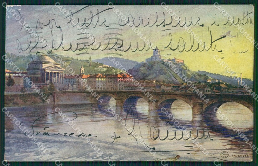 Torino Città Monte Cappuccini Guerzoni cartolina XB4960 – fronte