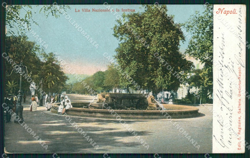 Napoli Città Villa Nazionale cartolina XB4962 – fronte