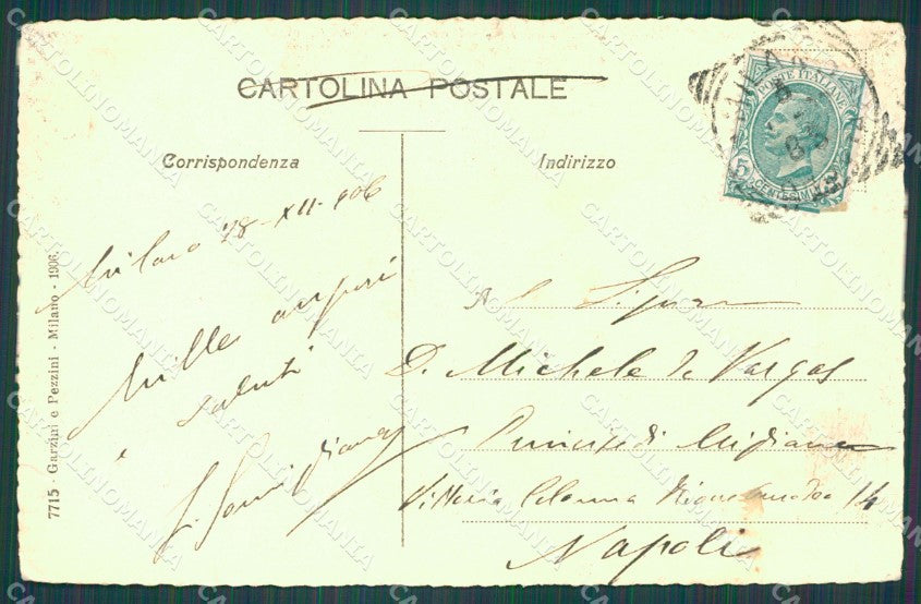 Milano Città Santa Maria delle Grazie Cenacolo Leonardo ABRASA cartolina XB4981 – retro