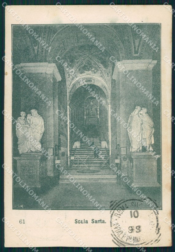 Roma Città Scala Santa cartolina XB4986 – fronte