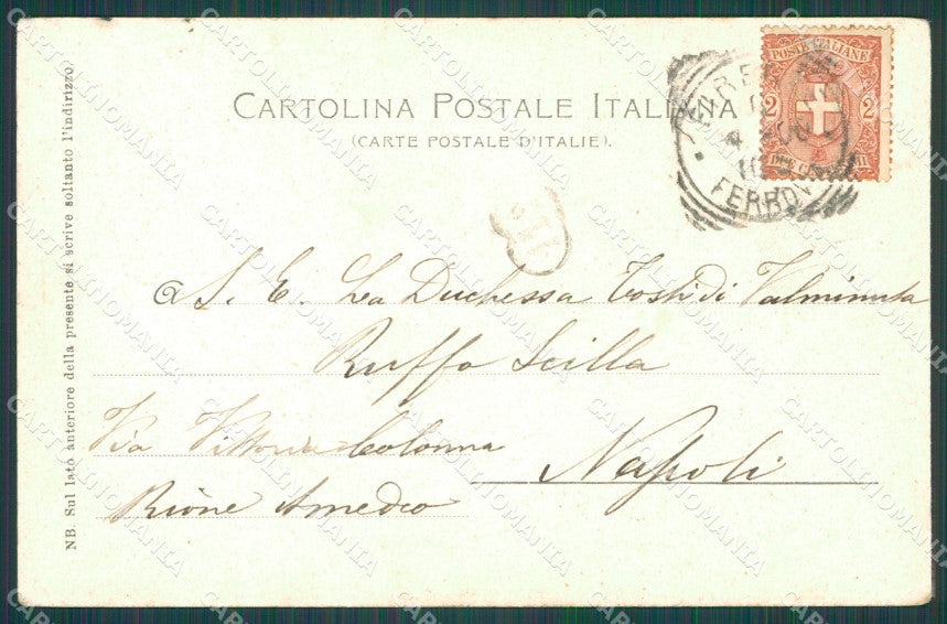 Firenze Città Loggia San Paolo Robbia cartolina XB5006 – retro