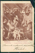 Firenze Città Galleria Pitti Raffaello ANGOLINO STRAPPATO cartolina XB5009 – fronte