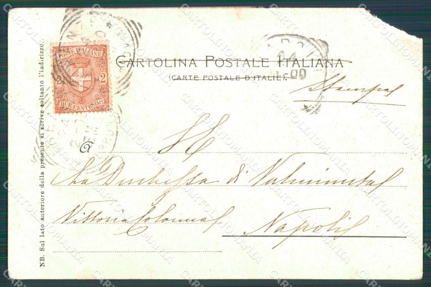 Firenze Città Galleria Pitti Raffaello ANGOLINO STRAPPATO cartolina XB5009 – retro