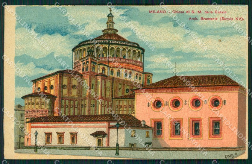 Milano Città Santa Maria delle Grazie cartolina XB5017 – fronte