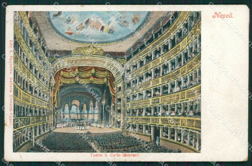 Napoli Città Teatro PIEGA cartolina XB5027 – fronte