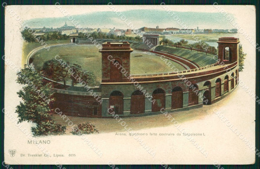 Milano Città Arena PIEGHINA cartolina XB5082 – fronte