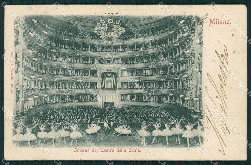 Milano Città Teatro alla Scala cartolina XB5085 – fronte