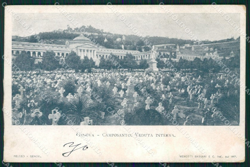 Genova Città Camposanto cartolina XB5089 – fronte