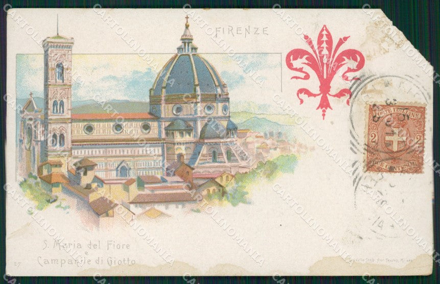 Firenze Città Santa Maria del Fiore ANGOLO ROTTO cartolina XB5091 – fronte