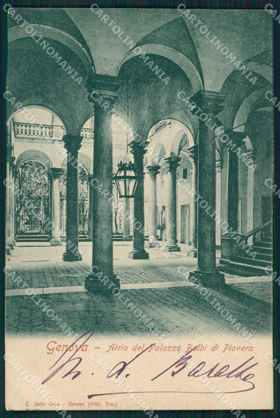 Genova Città Palazzo Balbi Piovera cartolina XB5092 – fronte