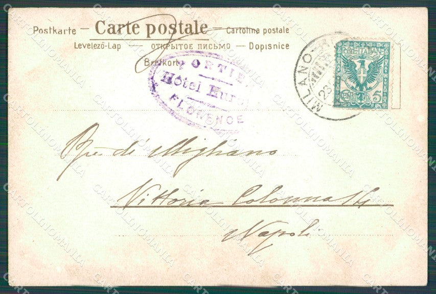 Bergamo Albino Moroni Ritratto cartolina XB5094 – retro