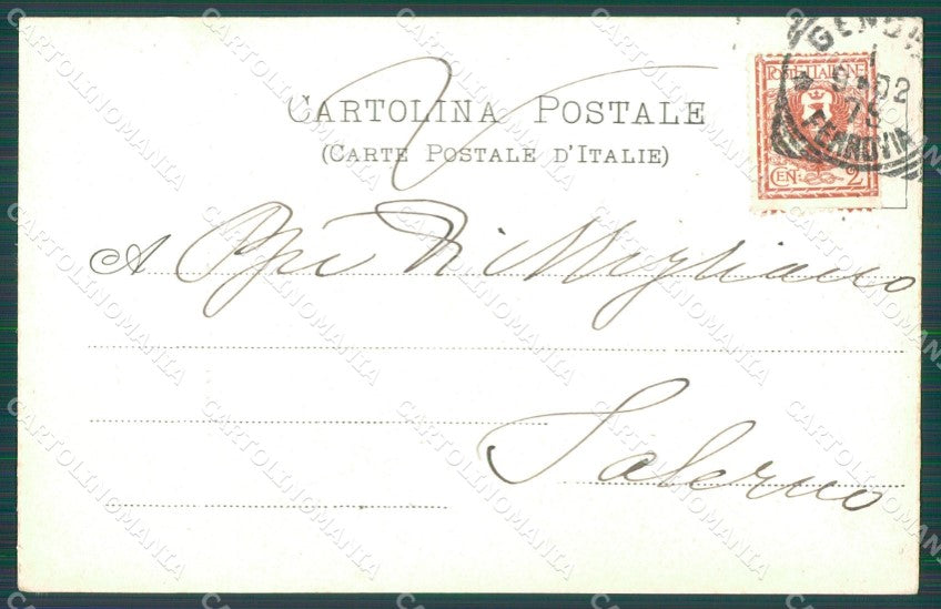 Genova Città Galleria Mazzini PIEGATA cartolina XB5098 – retro