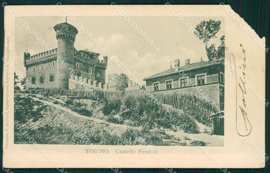 Torino Città Castello Feudale ANGOLO ROTTO cartolina XB5119 – fronte