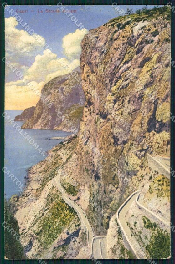 Napoli Capri Strada Krupp cartolina XB5138 – fronte