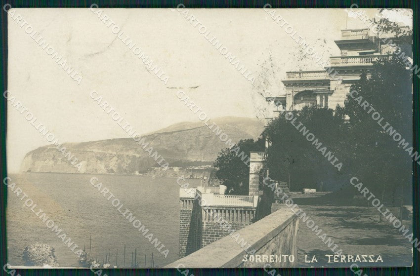Napoli Sorrento PIEGA Foto cartolina XB5155 – fronte