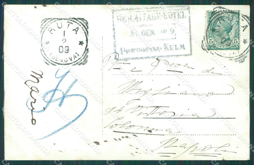 Genova Portofino Kulm Neer Foto cartolina XB5156 – retro