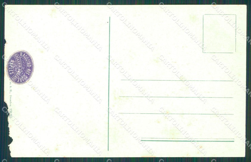 Messina Città Carrozze ABRASA cartolina XB5167 – retro