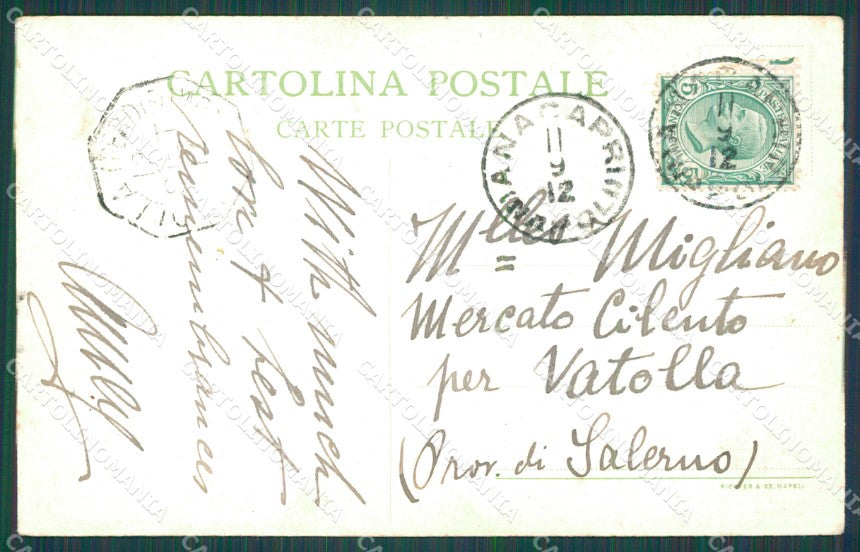 Napoli Capri PIEGHE cartolina XB5172 – retro