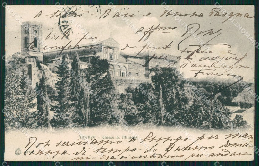 Firenze San Miniato Chiesa di cartolina XB5182 – fronte