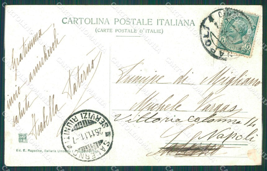 Salerno Ravello cartolina XB5185 – retro