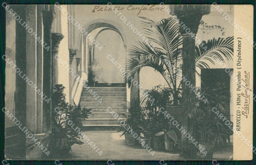 Salerno Ravello Hotel Palumbo PIEGA cartolina XB5188 – fronte