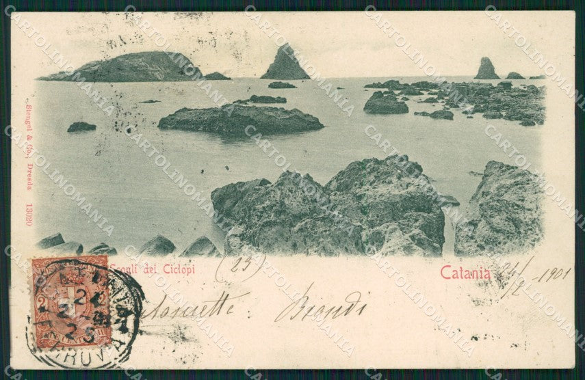Catania Scogli dei Ciclopi cartolina XB5195 – fronte