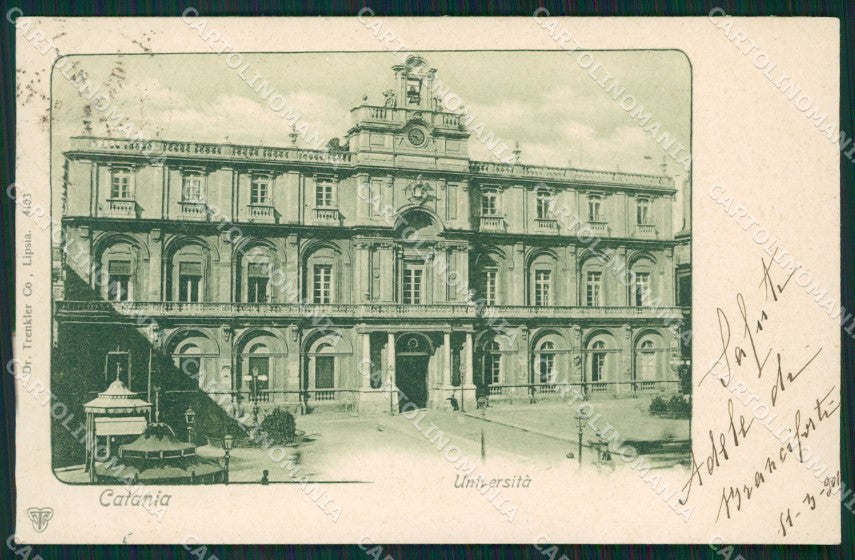 Catania Città Università PIEGHINA cartolina XB5199 – fronte