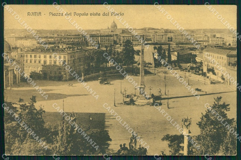 Roma Città Piazza del Popolo Pincio cartolina XB5202 – fronte