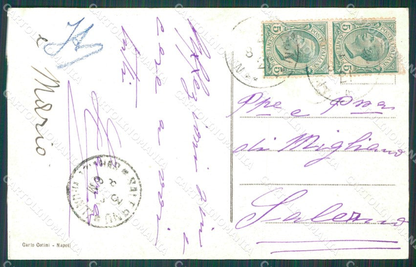 Napoli Città cartolina XB5229 – retro