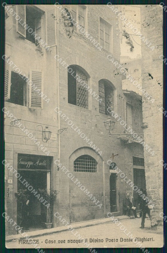 Firenze Città Casa Dante Alighieri cartolina XB5236 – fronte