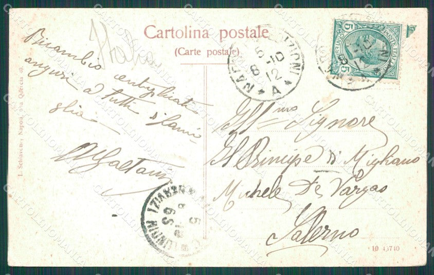 Napoli Città ABRASA Foto cartolina XB5249 – retro