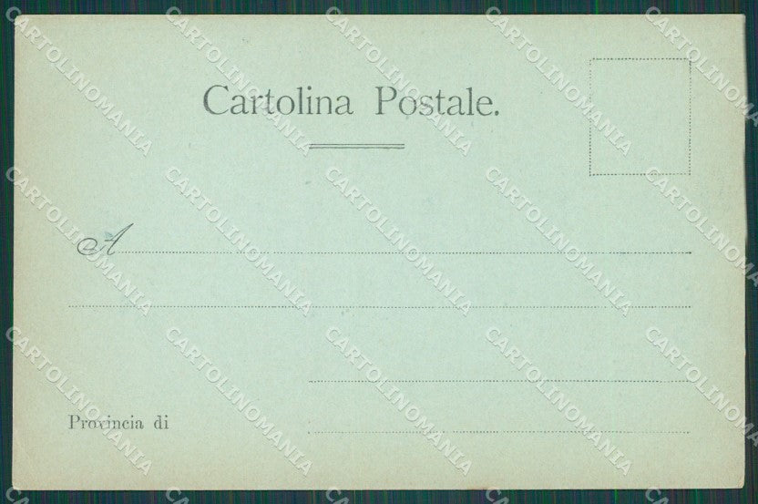 Napoli Città Piazza Plebiscito Chiaro di Luna cartolina XB5251 – retro