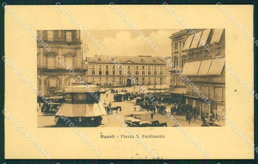 Napoli Città Piazza San Ferdinando cartolina XB5252 – fronte