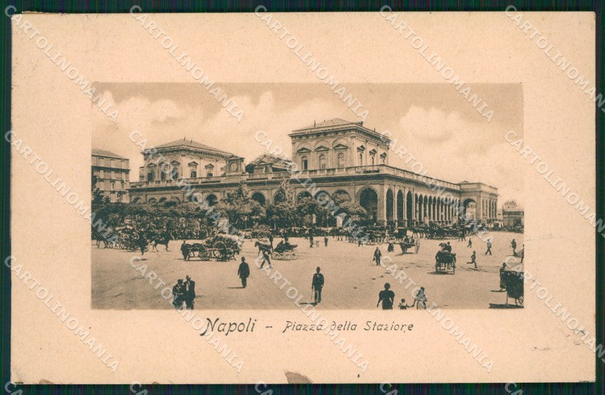 Napoli Città Stazione MACCHIA cartolina XB5256 – fronte