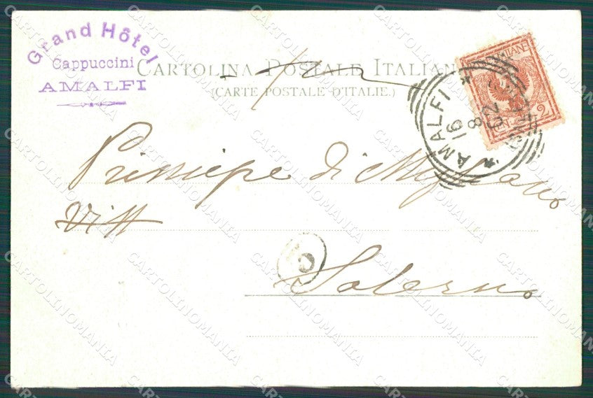 Salerno Amalfi cartolina XB5274 – retro
