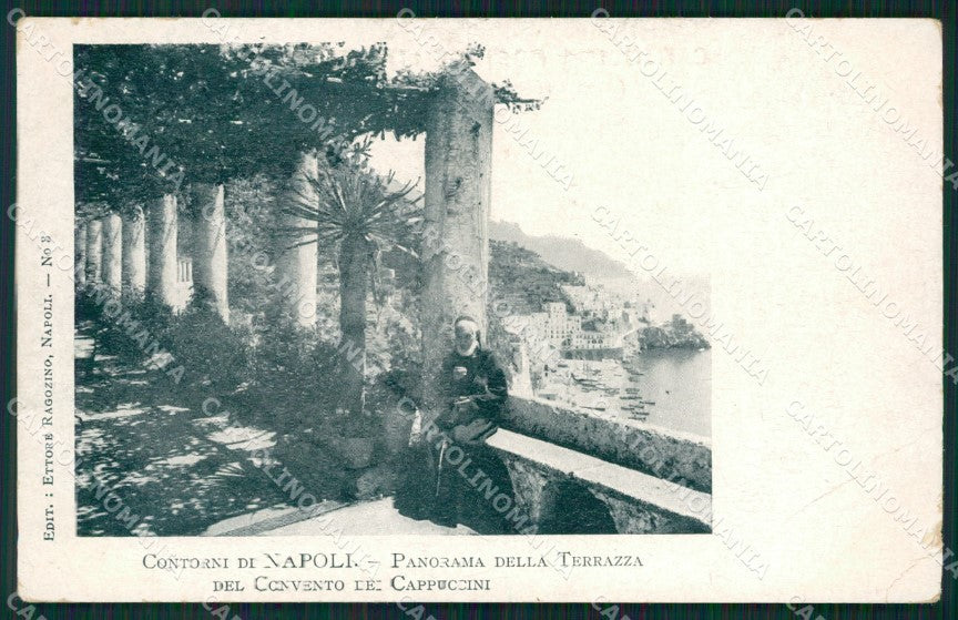 Napoli Piedigrotta Convento Cappuccini PIEGHINA cartolina XB5278 – fronte