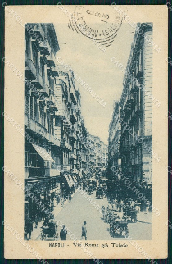 Napoli Città Carrozze cartolina XB5289 – fronte