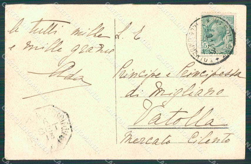 Napoli Città Carrozze cartolina XB5289 – retro