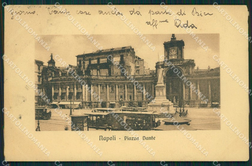 Napoli Città Tram cartolina XB5297 – fronte
