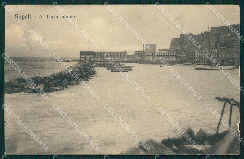 Napoli Santa Lucia Nuova ABRASAcartolina XB5309 – fronte