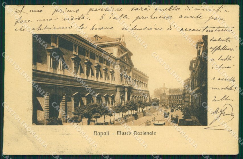 Napoli Città Museo Nazionale cartolina XB5312 – fronte