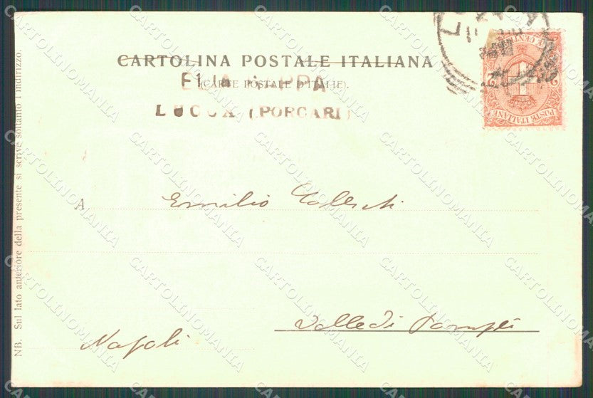 Pistoia Montecatini Bagni di cartolina XB5327 – retro