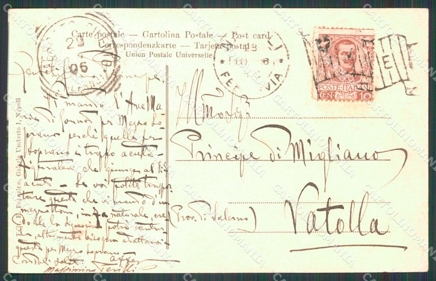 Napoli Città Castello dell'Ovo cartolina XB5331 – retro