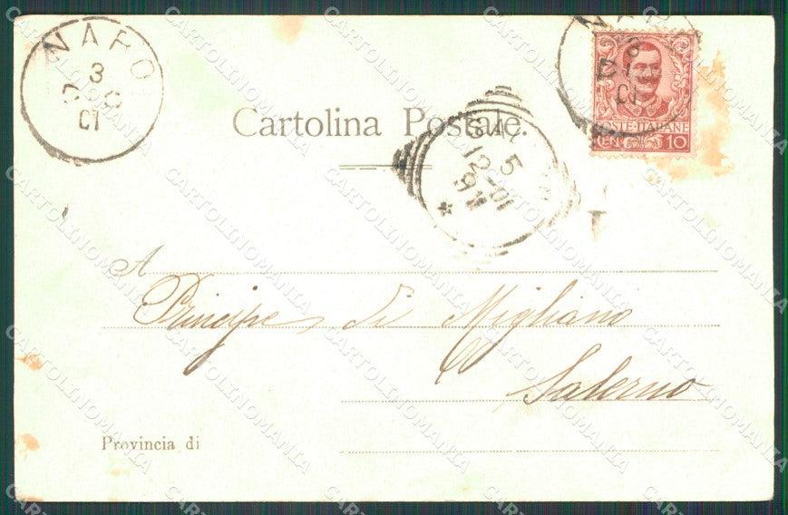 Siracusa Città Castello Eurylus cartolina XB5339 – retro