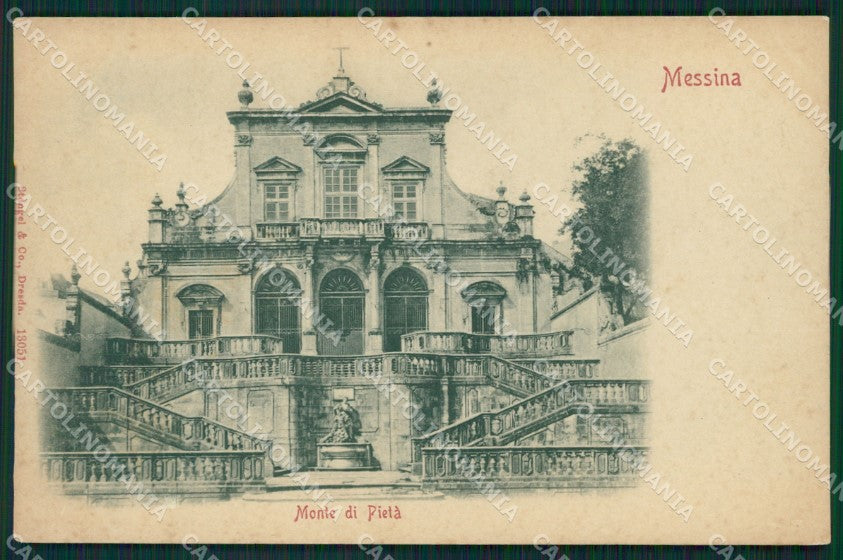 Messina Città Monte Pietà cartolina XB5350 – fronte