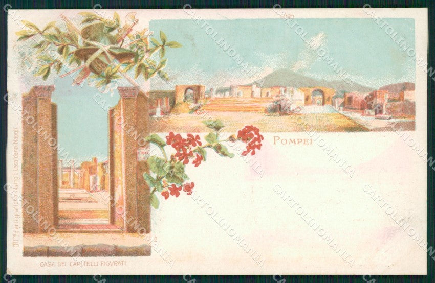 Napoli Pompei cartolina XB5358 – fronte