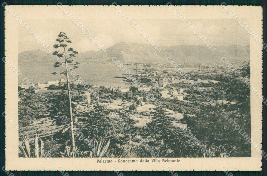 Palermo Città Villa Belmonte cartolina XB5370 – fronte