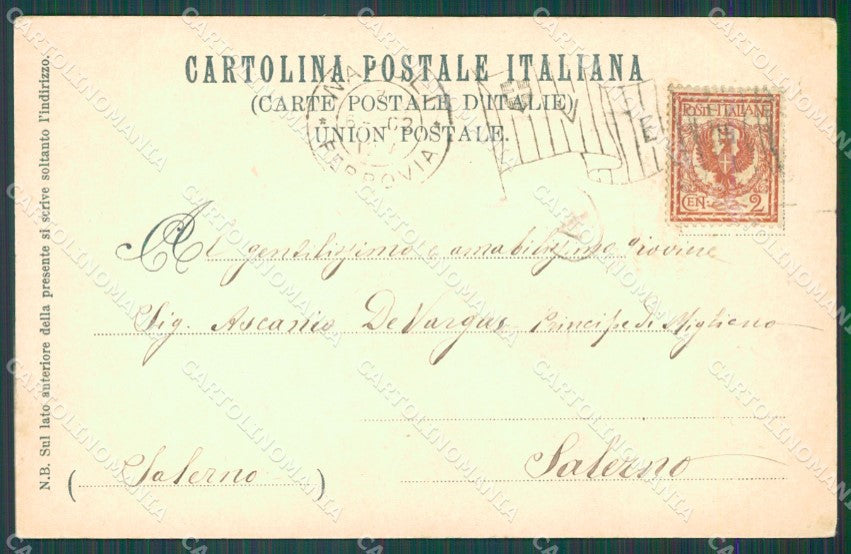 Napoli Città Villa Municipale cartolina XB5376 – retro
